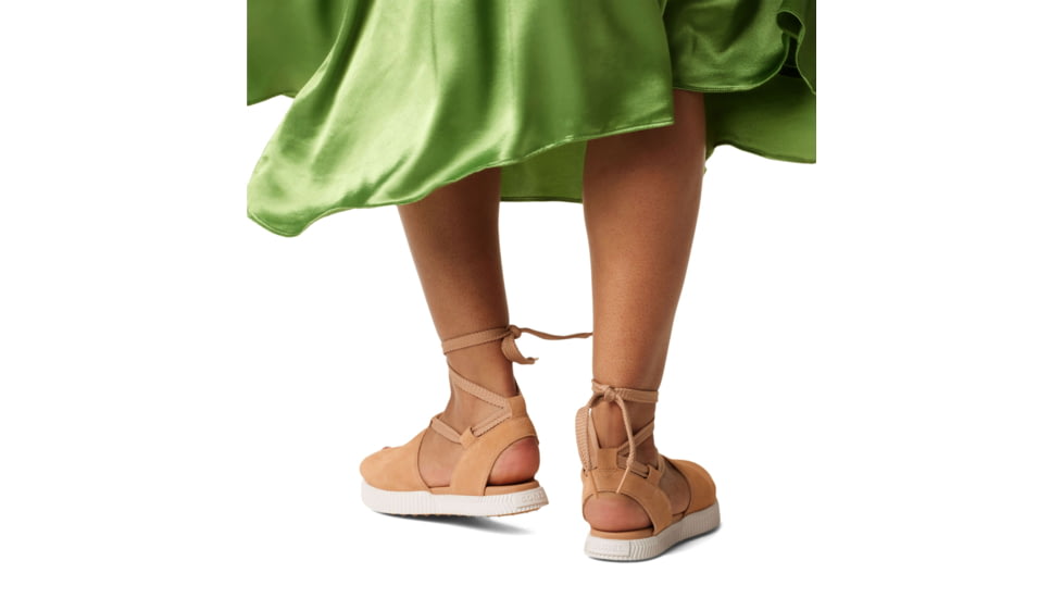 Sorel Ona Streetworks Drille Flat Sandal - Womens, Honest Beige/Sea Salt, 8.5, 2069891-246-8.5