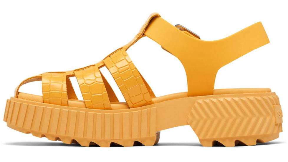 Sorel Ona Streetworks Fisherman Mid Sandal - Womens, Yellow Ray/Pilsner, 8, 2069901-765-8