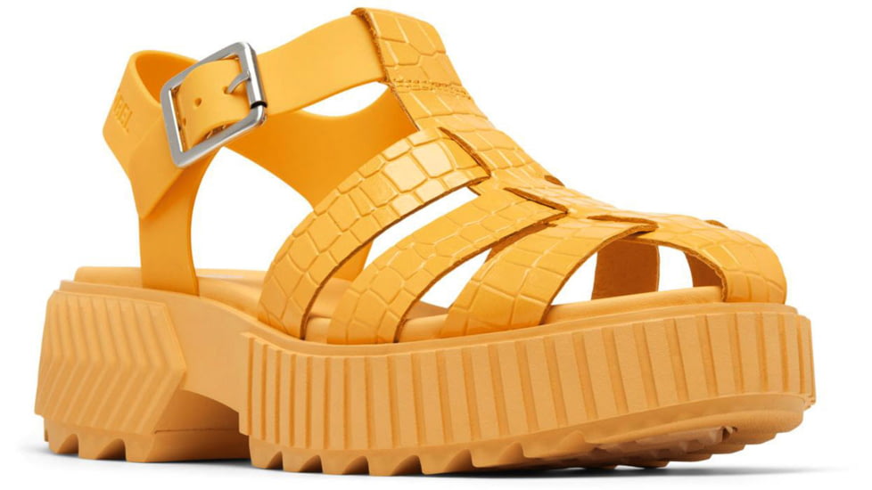 Sorel Ona Streetworks Fisherman Mid Sandal - Womens, Yellow Ray/Pilsner, 8, 2069901-765-8