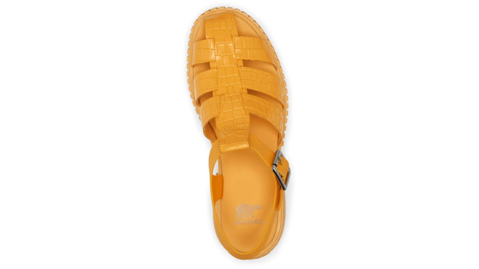 Sorel Ona Streetworks Fisherman Mid Sandal - Womens, Yellow Ray/Pilsner, 8, 2069901-765-8