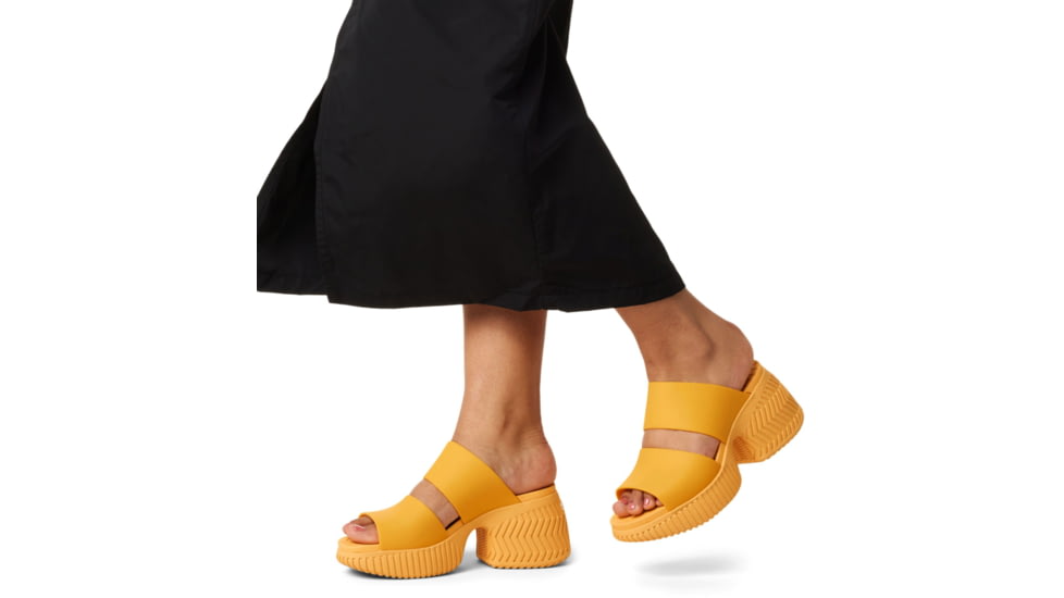 Sorel Ona Streetworks Slide Heel - Womens, Yellow Ray/Sea Salt, 7, 2069881-765-7