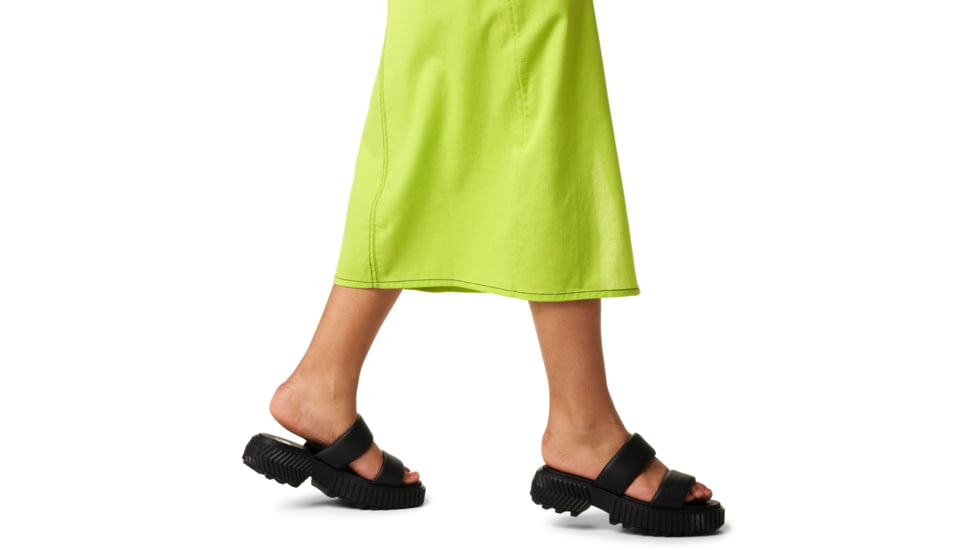 Sorel Ona Streetworks Slide Mid Sandal - Womens, Black/Chalk, 8.5, 2069911-010-8.5