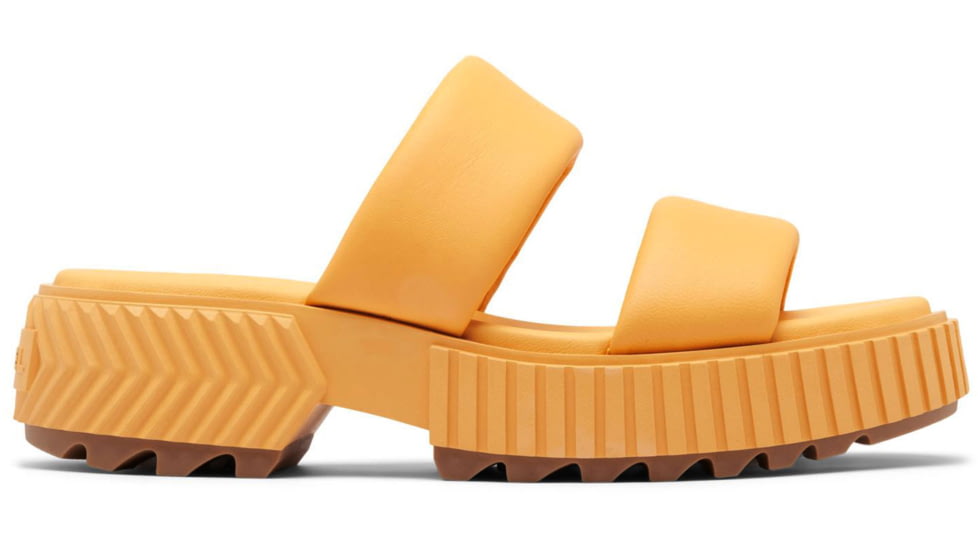 Sorel Ona Streetworks Slide Mid Sandal - Womens, Yellow Ray/Sea Salt, 5, 2069911-765-5