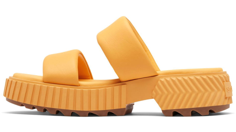 Sorel Ona Streetworks Slide Mid Sandal - Womens, Yellow Ray/Sea Salt, 5, 2069911-765-5