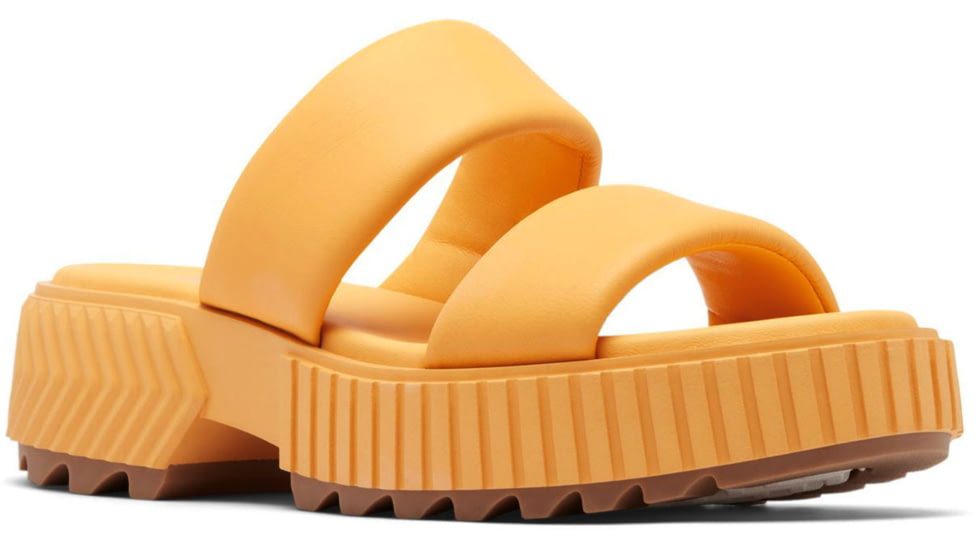 Sorel Ona Streetworks Slide Mid Sandal - Womens, Yellow Ray/Sea Salt, 5, 2069911-765-5