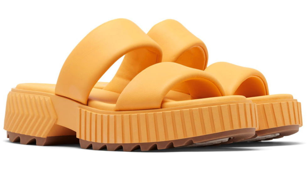 Sorel Ona Streetworks Slide Mid Sandal - Womens, Yellow Ray/Sea Salt, 5, 2069911-765-5