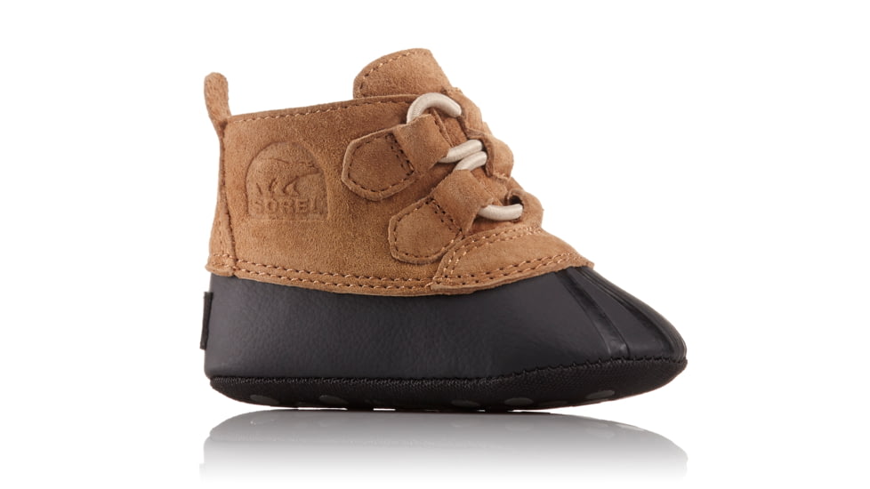 Sorel Out N About Baby Bootie Suede Casual Boot, Youth, Elk/ Black, 3 US, 1797911286-3