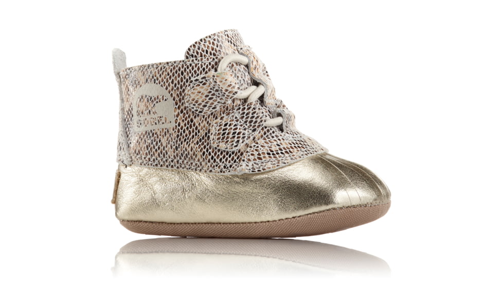 Sorel Out N About Baby Bootie Suede Casual Boot, Youth, Fawn/Pale Gold, 1 US, 1797901920-1