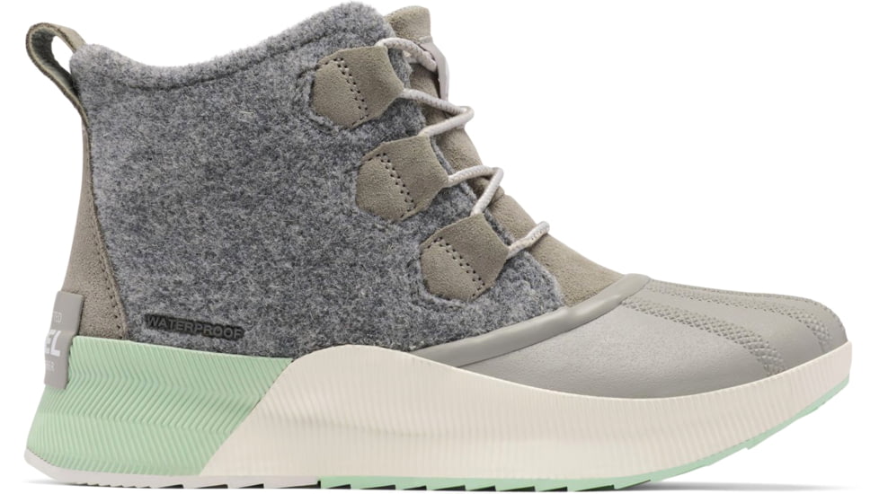 Sorel Out N About III Classic Waterproof Rain Boot - Womens, Dove, Sea Sprite, 10, 1959291-082-10