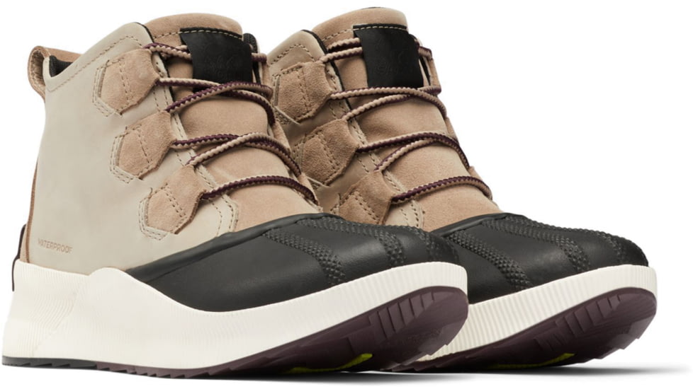 Sorel Out N About III Classic Waterproof Rain Boot - Womens, Omega Taupe, Black, 7, 1951331264-7