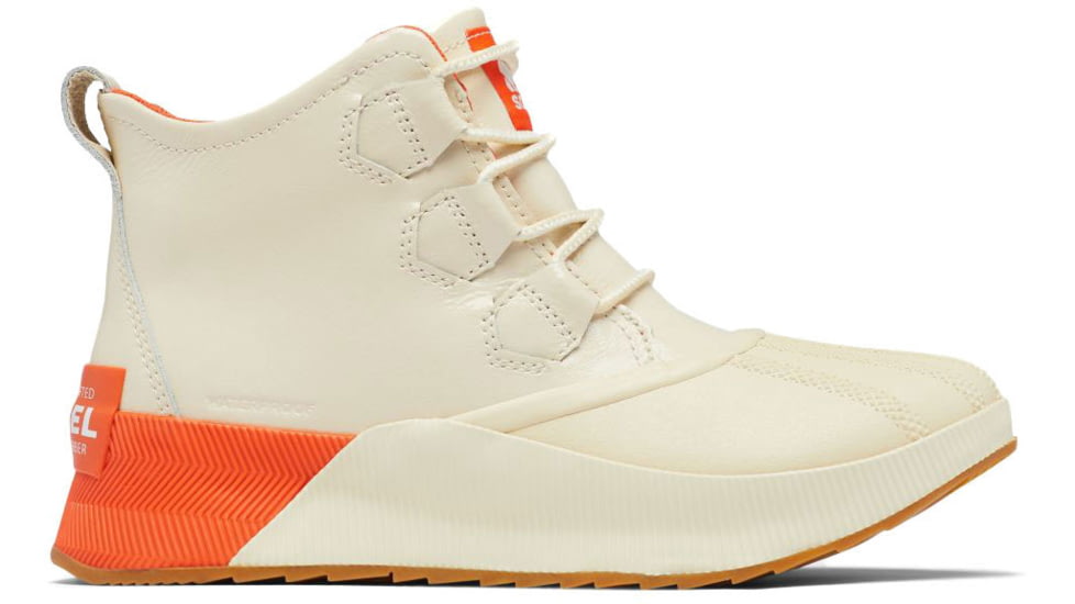 Sorel Out N About III Classic Waterproof Sneakers - Womens, Bleached Ceramic/Optimized Orange, 6.5, 19513311656.5