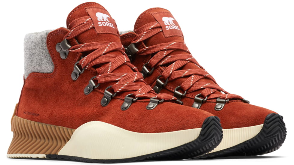 Sorel Out N About III Conquest WP Boot - Womens, Warp Red, Chalk, 9.5, 1978811-849-9.5