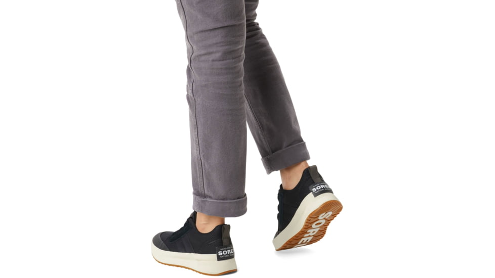 Sorel Out N About III Low Sneaker Waterproof - Womens, Black/Sea Salt, 9, 20196310109