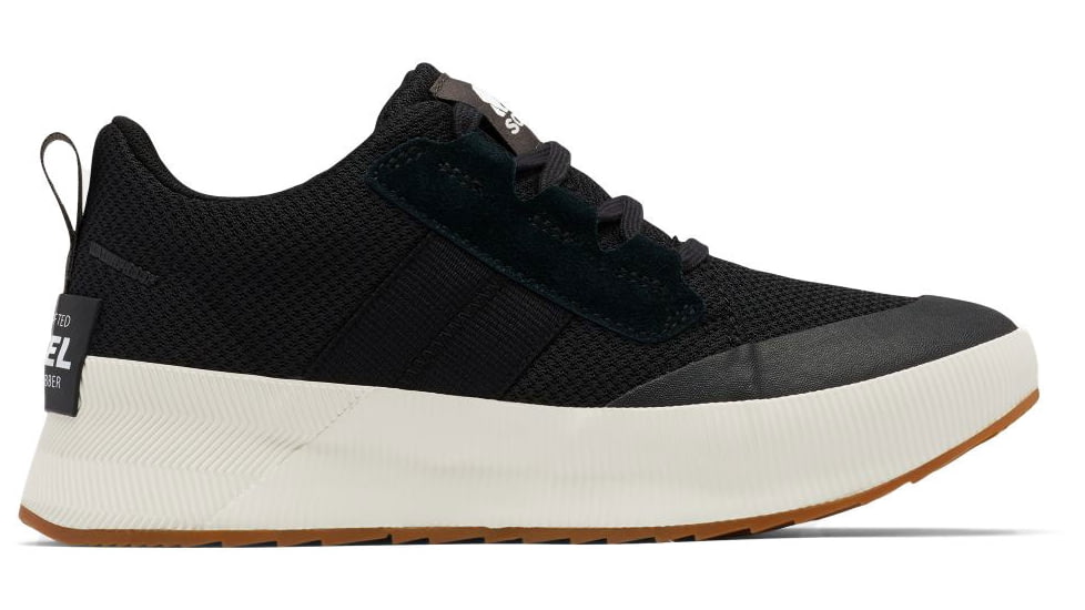 Sorel Out N About III Low Sneaker Waterproof - Womens, Black/Sea Salt, 9, 20196310109