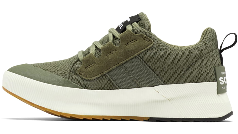 Sorel Out N About III Low Sneaker Waterproof - Womens, Stone Green, Sea Salt, 10, 2019631-397-10