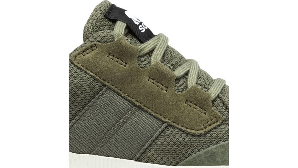 Sorel Out N About III Low Sneaker Waterproof - Womens, Stone Green, Sea Salt, 10, 2019631-397-10