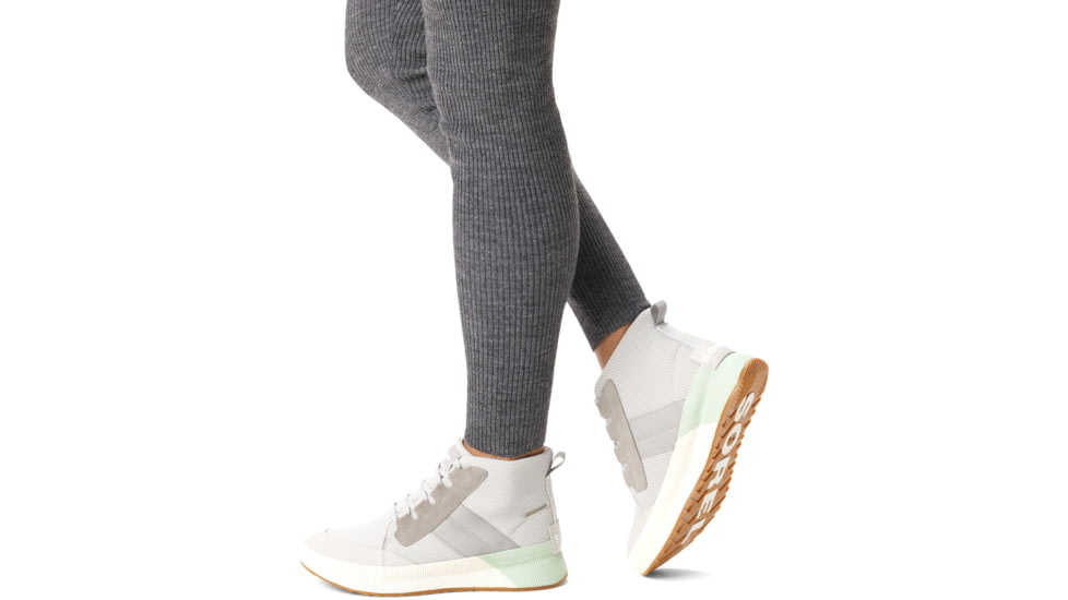 Sorel Out N About III Mid Sneaker Waterproof - Womens, Moonstone, Sea Salt, 8.5, 2009361-009-8.5