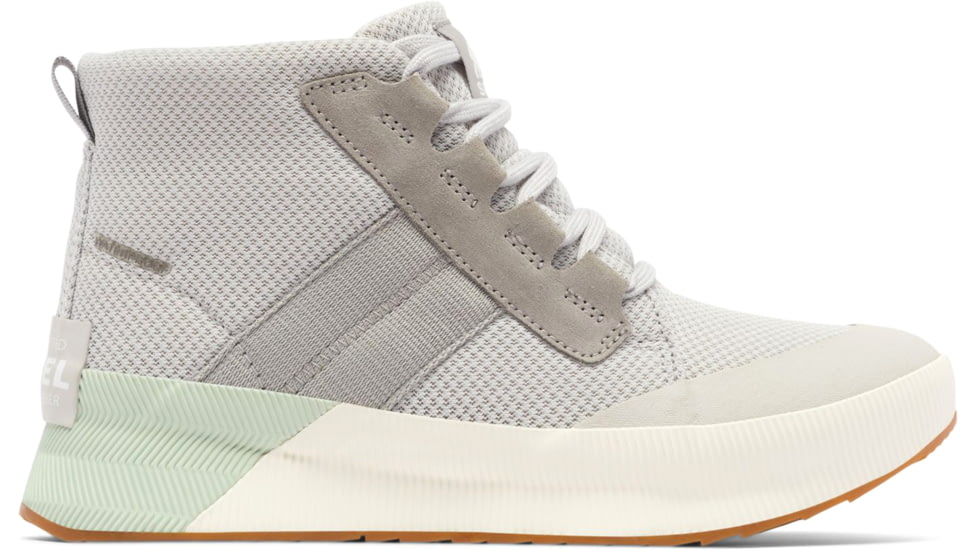 Sorel Out N About III Mid Sneaker Waterproof - Womens, Moonstone, Sea Salt, 9.5, 2009361-009-9.5