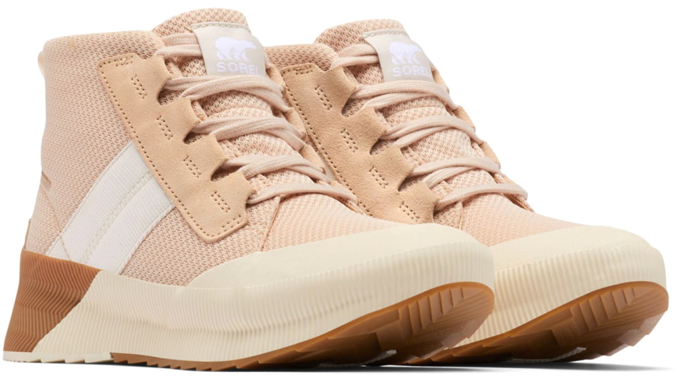 Sorel Out N About III Mid Sneaker Waterproof - Womens, Nova Sand, Chalk, 7, 2009361-260-7