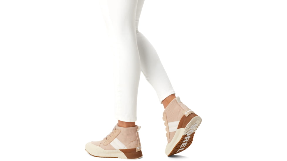 Sorel Out N About III Mid Sneaker Waterproof - Womens, Nova Sand, Chalk, 7, 2009361-260-7