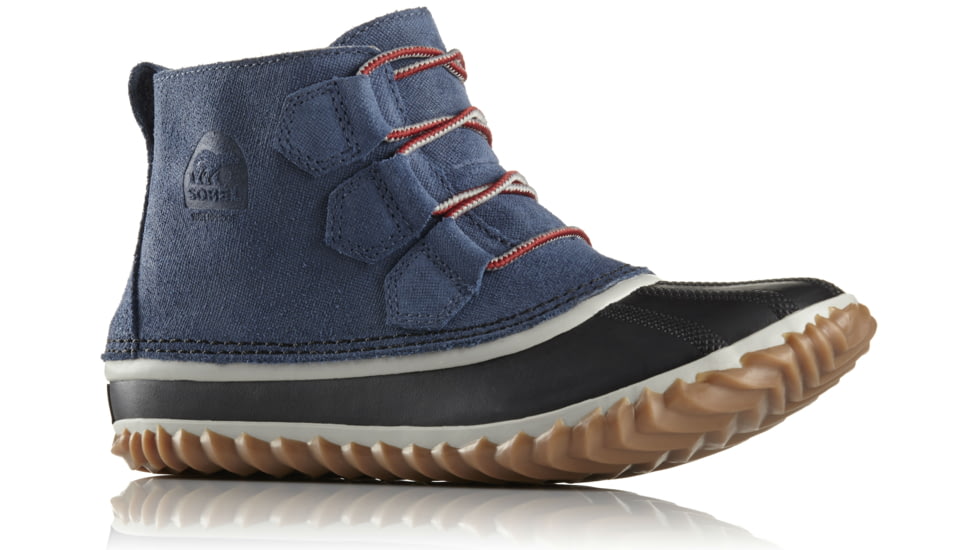 Sorel Out 'N About Leather Casual Boot - Women's-Dark Mountain-Medium-6.5