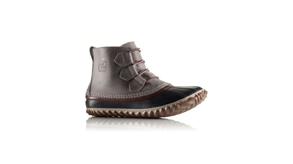Sorel Out 'N About Leather Casual Boot - Women's-Quarry/Madder Brown-Medium-6.5