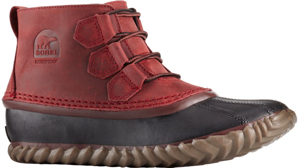 Sorel Out 'N About Leather Casual Boot - Women's-Red Element-Medium-7