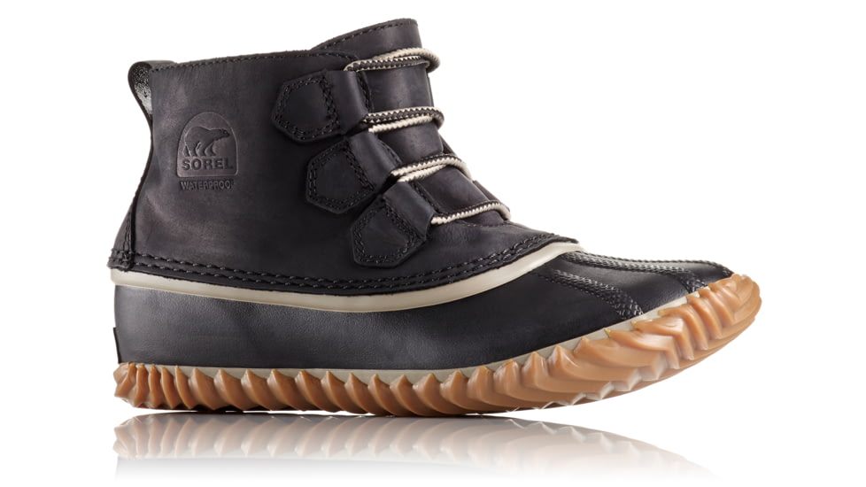 Sorel Out N About Leather Casual Boot, Womens, Black, 5.5 US, 1573351012-5.5