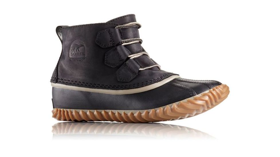 Sorel Out 'N About Leather Casual Boot - Women's, Black, 7.5, 1573351012-7.5