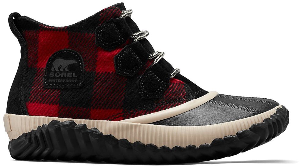 Sorel Out N About Plus Boot - Womens, Black/Red, 5, 1871691010-5