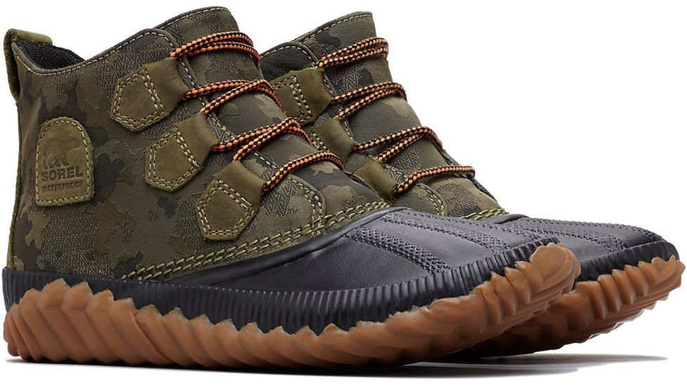 Sorel Out N About Plus Boot - Womens, Camo-Hiker Green, 5, 1834071371-5