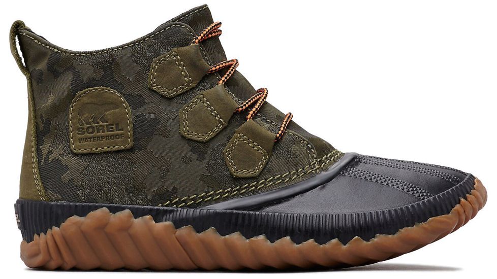 Sorel Out N About Plus Boot - Womens, Camo-Hiker Green, 5, 1834071371-5