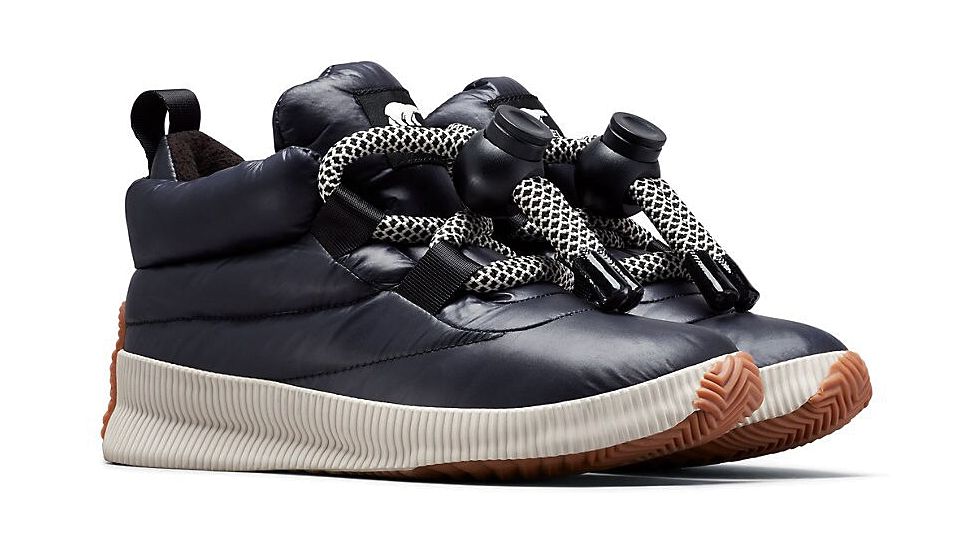 Sorel Out N About Puffy Lace - Womens, Black, 10.5, 1877021010-10.5