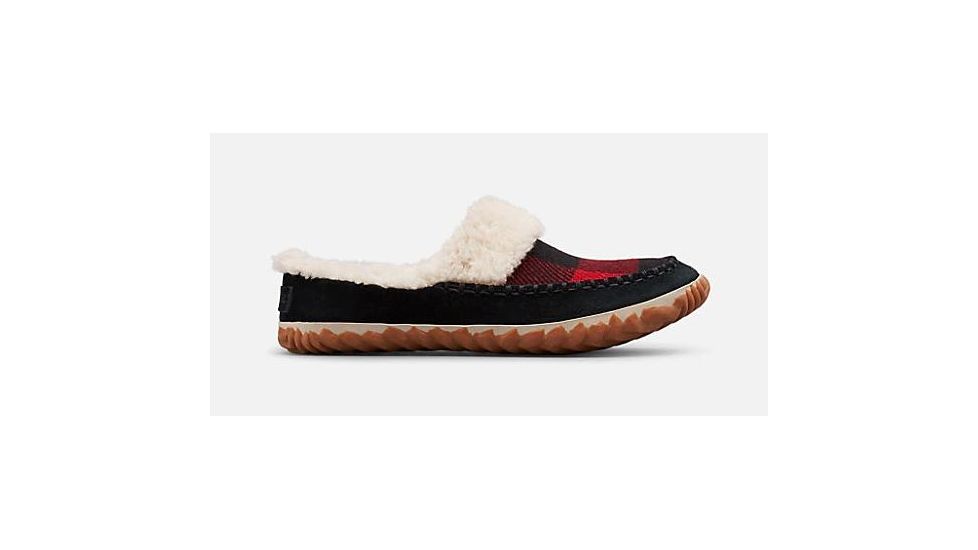 Sorel Out N About Slide Slipper - Women's, Tartan Black, Red Dahl, 10, 1876541010-16