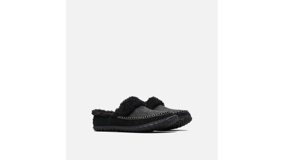 Sorel Out N About Slide Slipper - Womens, Black, Charcoal, 7, 1759331010-7
