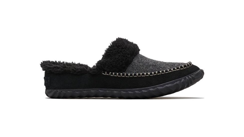 Sorel Out N About Slide Slipper - Womens, Black, Charcoal, 7, 1759331010-7