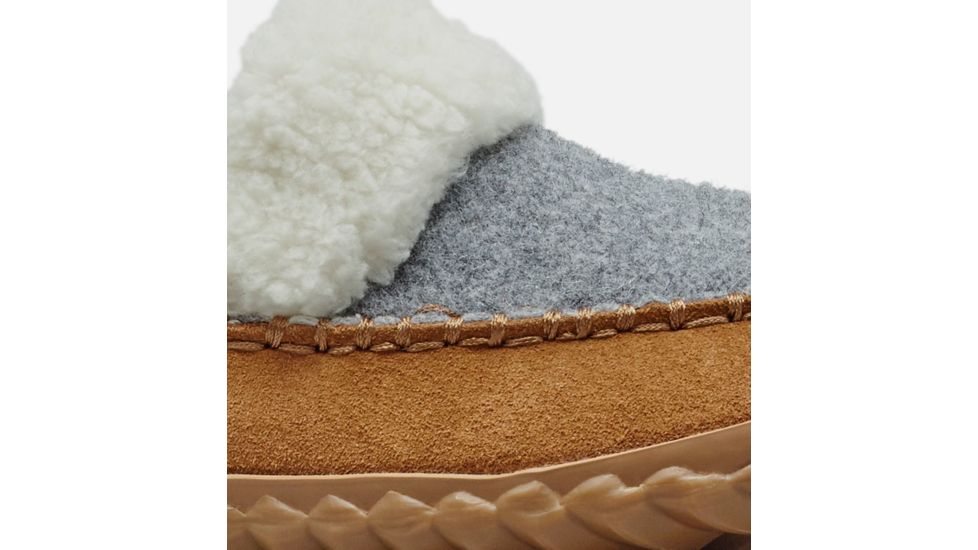 Sorel Out N About Slide Slipper - Womens, Light Grey, Elk, 7, 1759331060-7