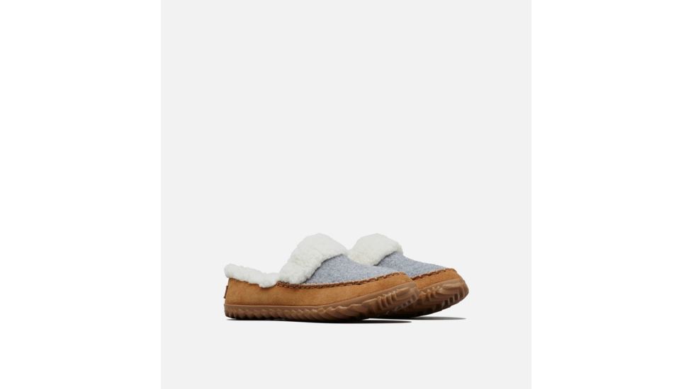 Sorel Out N About Slide Slipper - Womens, Light Grey, Elk, 12, 1759331060-12