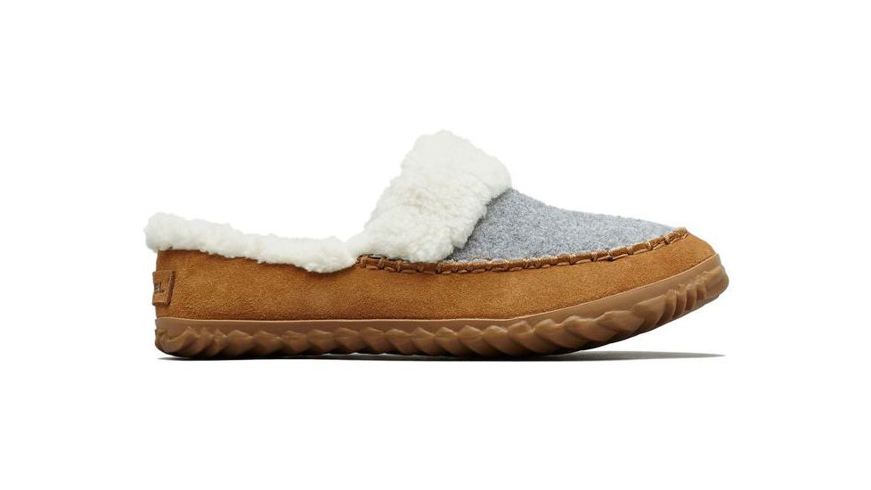 Sorel Out N About Slide Slipper - Women's, Light Grey, Elk, 7, 1759331060-7