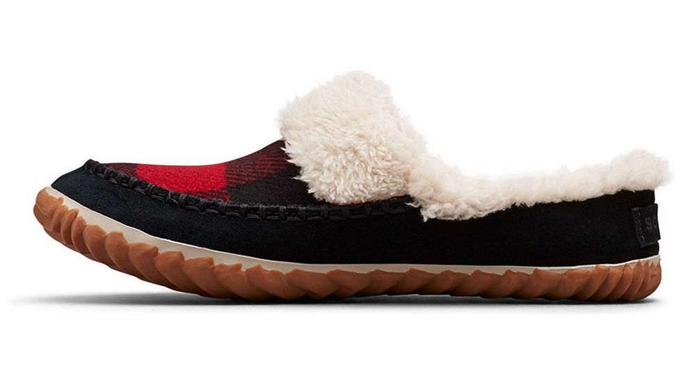 Sorel Out N About Slide Slipper - Womens, Tartan Black, Red Dahl, 9.5, 1876541010-9.5