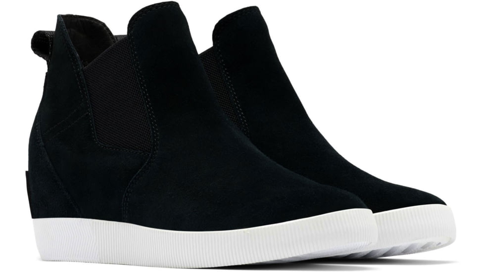 Sorel Out N About Slip-On Wedge Boots - Womens, Black/White, 11, 2033021-010-11