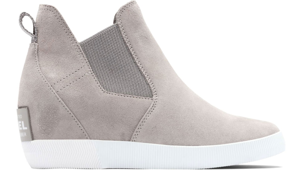Sorel Out N About Slip-On Wedge Boots - Women's, Chrome Grey/White, 7.5 US, 2033021-061-7.5