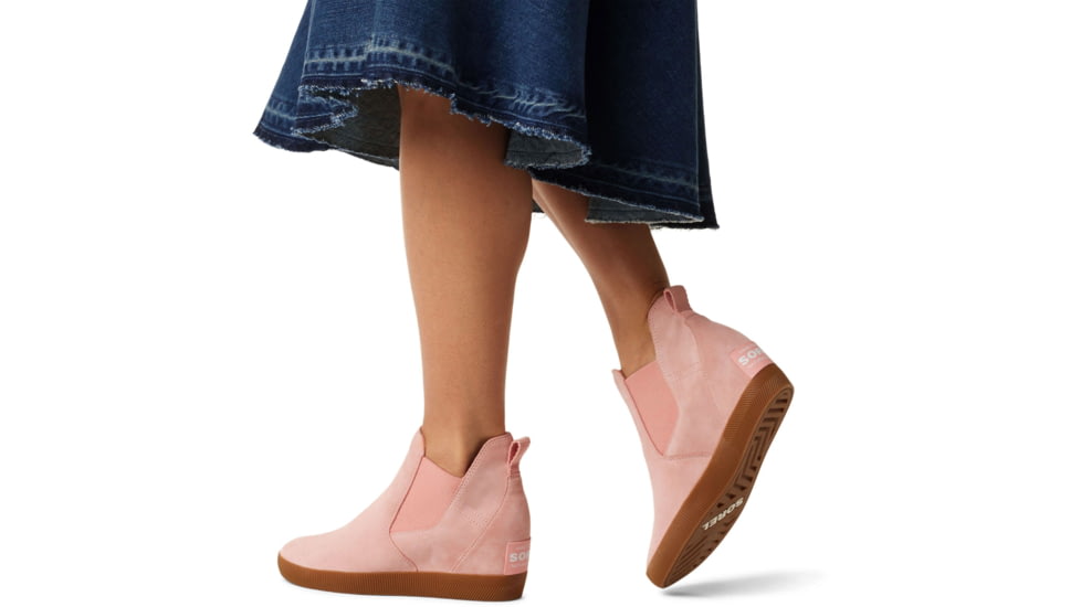 Sorel Out N About Slip-On Wedge Boots - Womens, Faux Pink/Gum 2, 8.5, 2033021-672-8.5