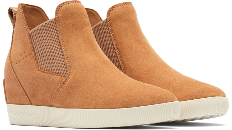Sorel Out N About Slip-On Wedge Boots - Womens, Tawny Buff/Chalk, 9 US, 2033021-253-9