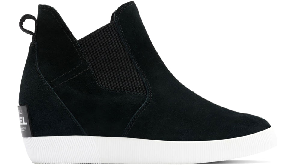 Sorel Out N About Slip-On Wedge II Bootie - Women's, Black, White, 6.5, 2033021-010-6.5