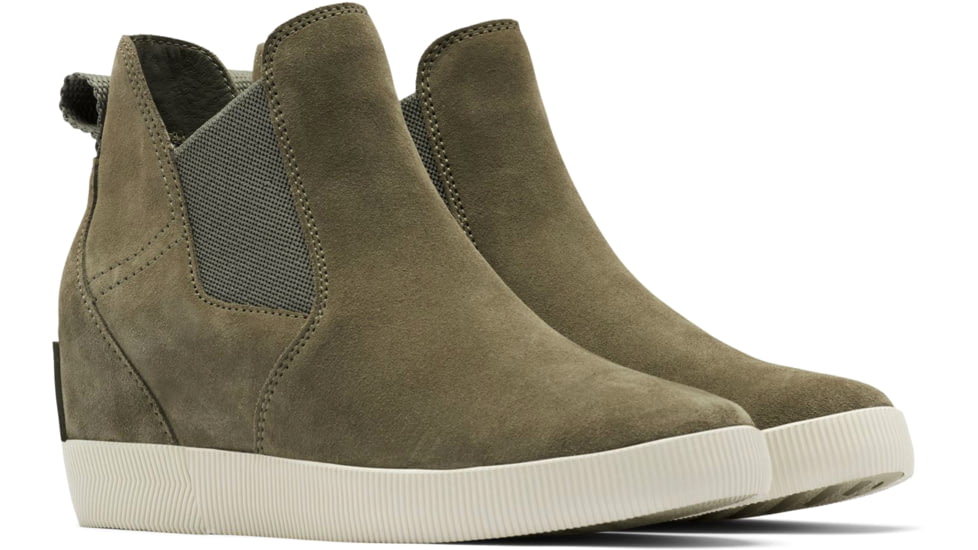 Sorel Out N About Slip-On Wedge II Bootie - Women's, Stone Green, Laurel Leaf, 8, 2033021-397-8