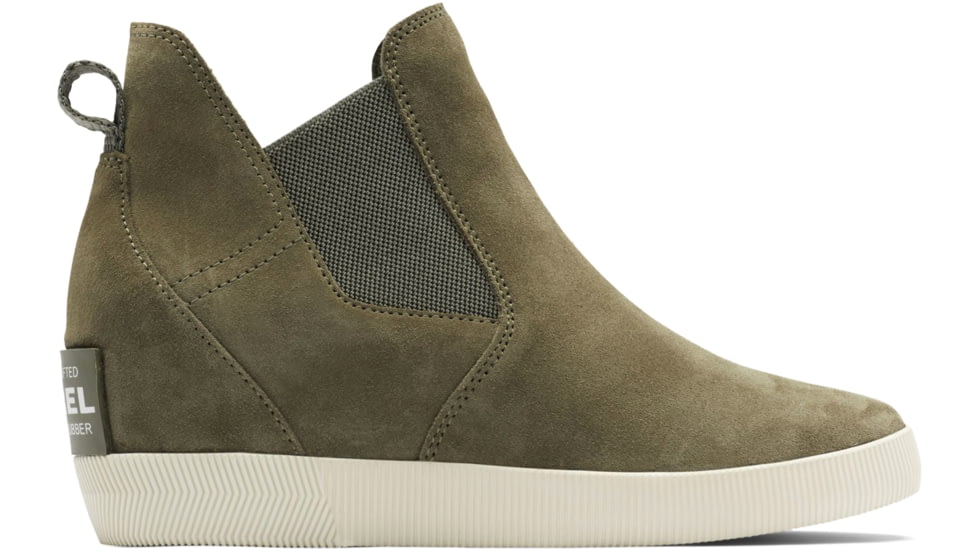 Sorel Out N About Slip-On Wedge II Bootie - Womens, Stone Green, Laurel Leaf, 8, 2033021-397-8