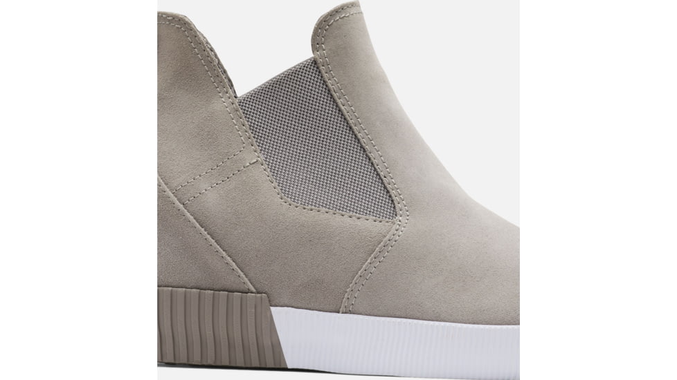 Sorel Out N About Slip-On Wedge - Womens, Chrome Grey/White, 7 US, 1981671-061-7