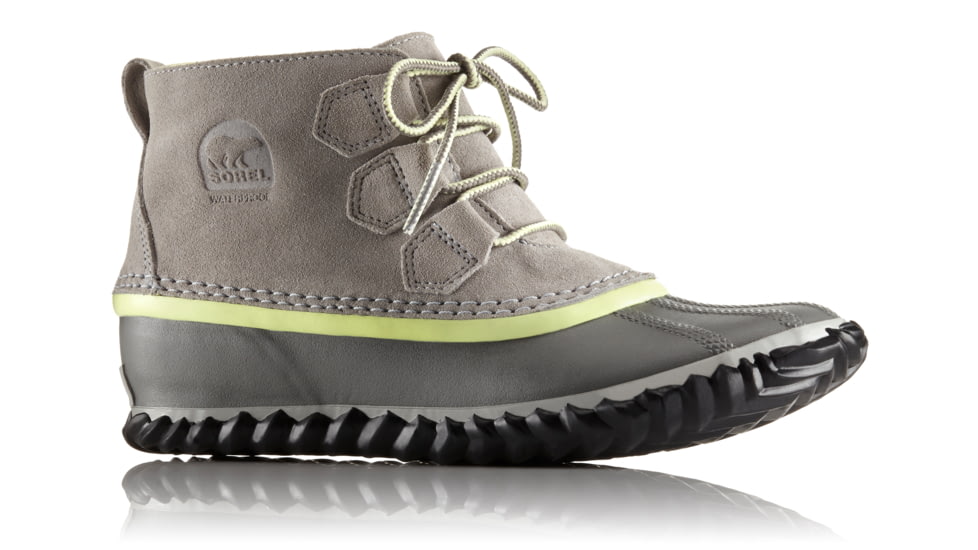 Sorel Out N About Suede Casual Boot, Womens, Dove/Black, 8 US, 1776251081-8