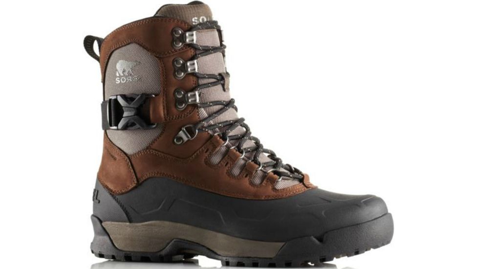 Sorel Paxson Tall Waterproof Winter Boot - Men's-Tobacco/Black-Medium-9